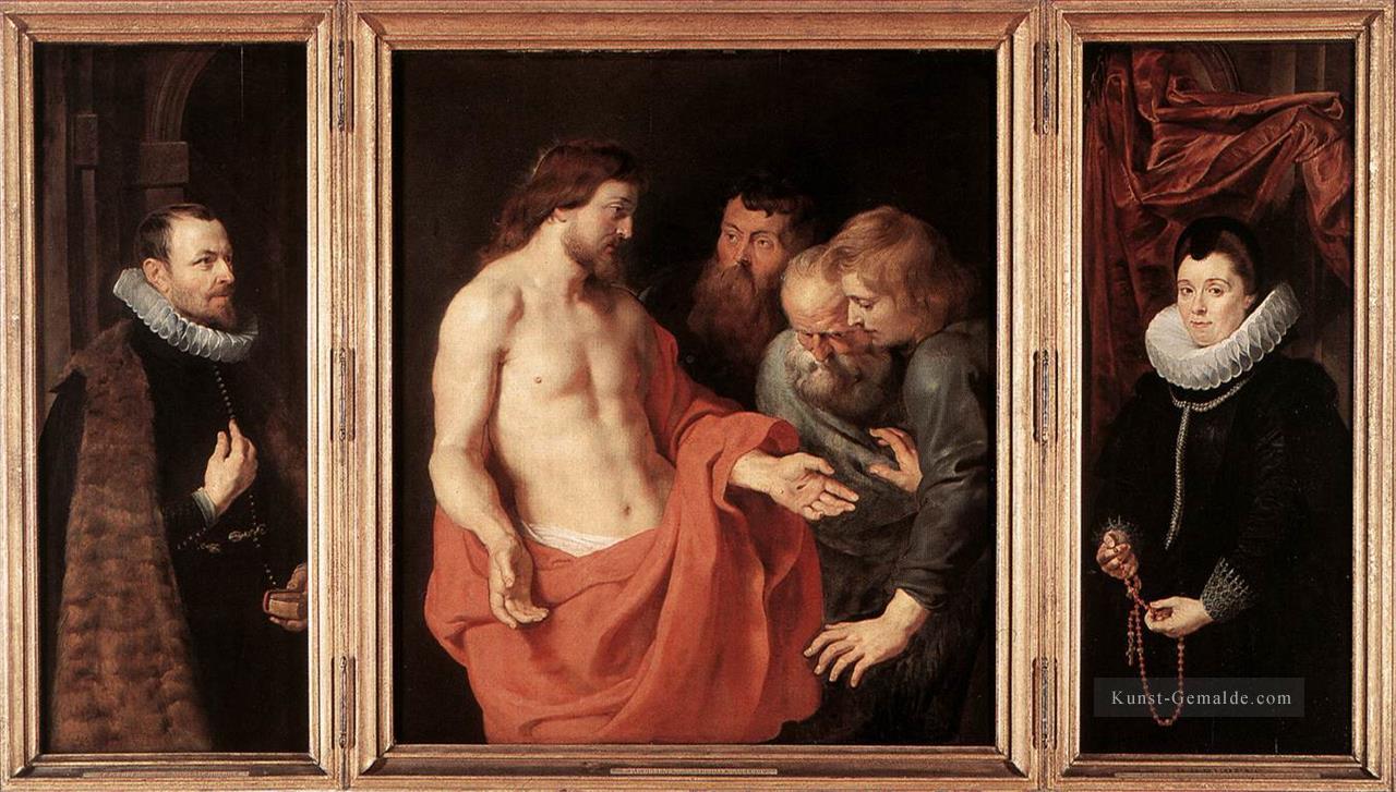 Die Ungläubigkeit von St Thomas Barock Peter Paul Rubens Ölgemälde
